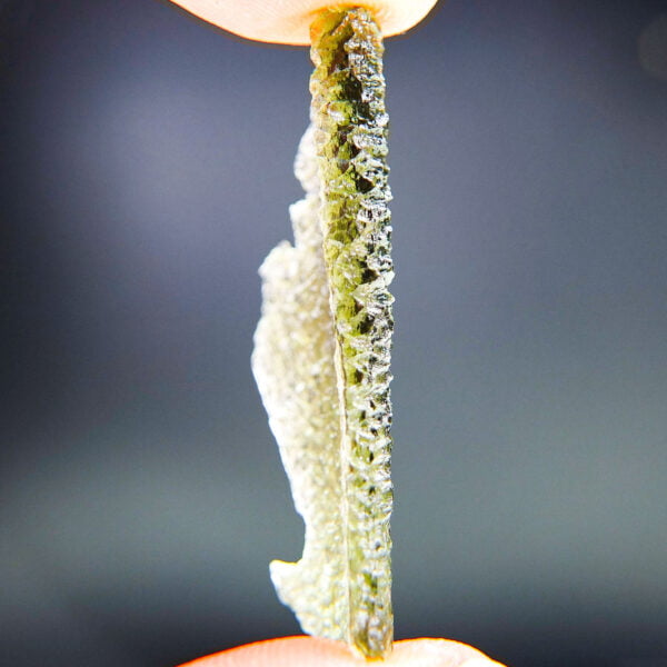 Angel Chime Moldavite - Certified - Naturally very thin - RARE