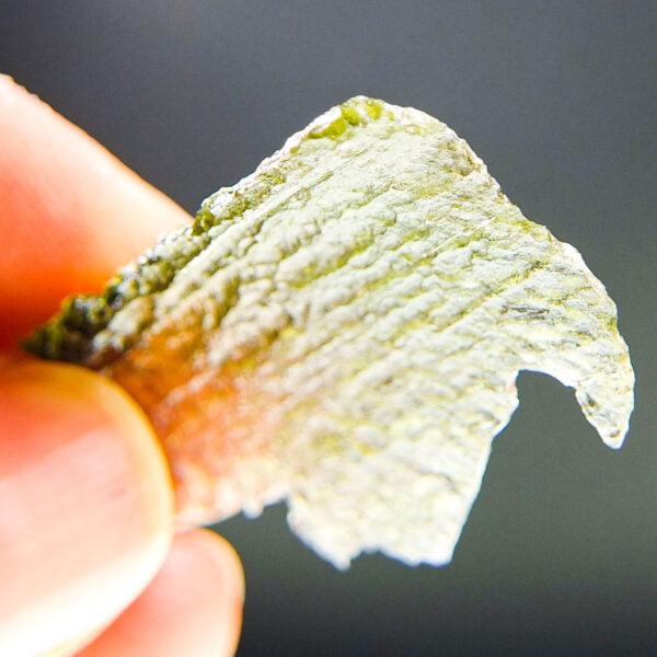 Angel Chime Moldavite - Certified - Naturally very thin - RARE