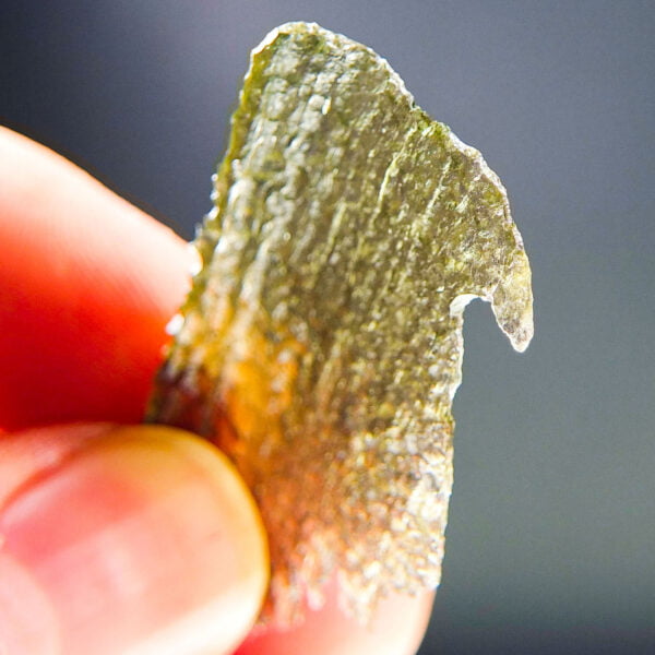 Angel Chime Moldavite - Certified - Naturally very thin - RARE