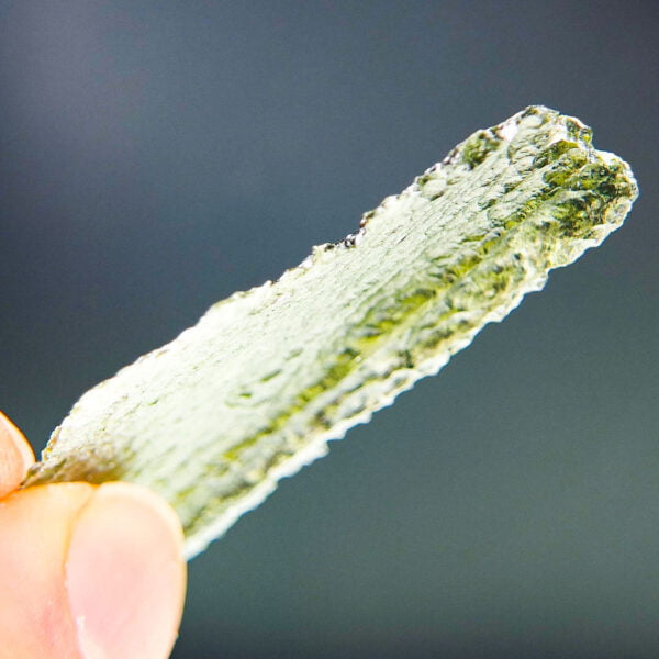 Angel Chime Moldavite - Certified - Naturally very thin - RARE