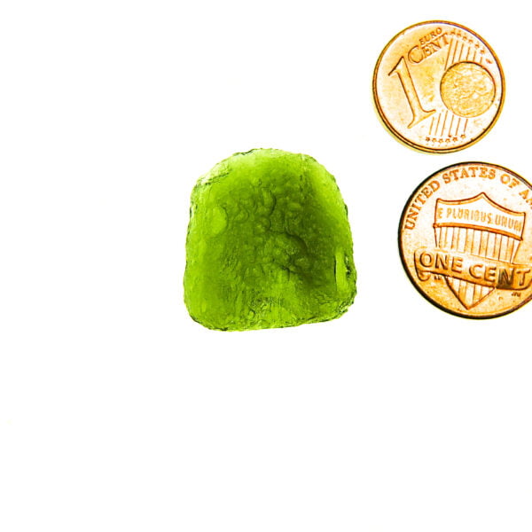 Moldavite with CERTIFICATE with open bubble