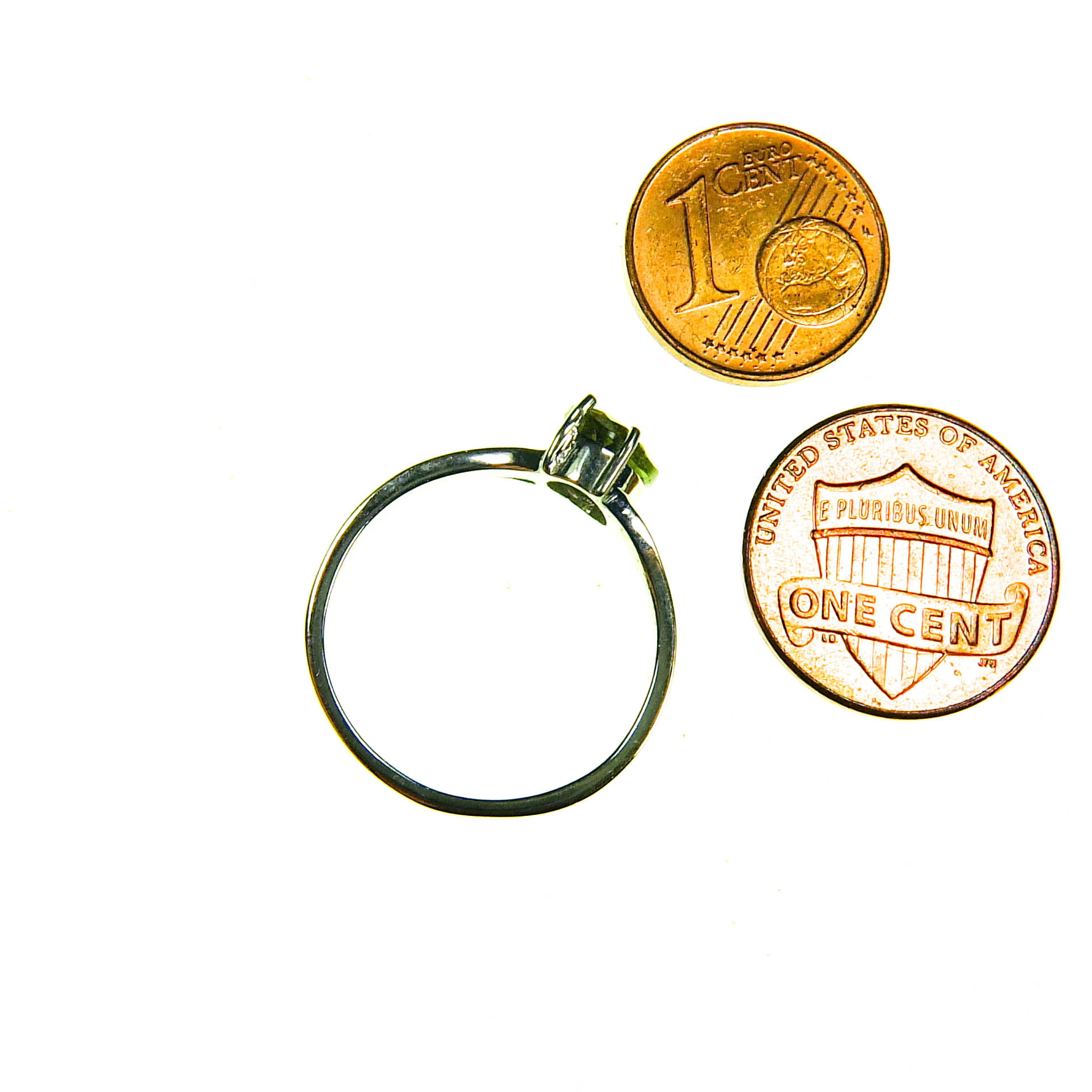 Moldavite Silver Ring - Certified