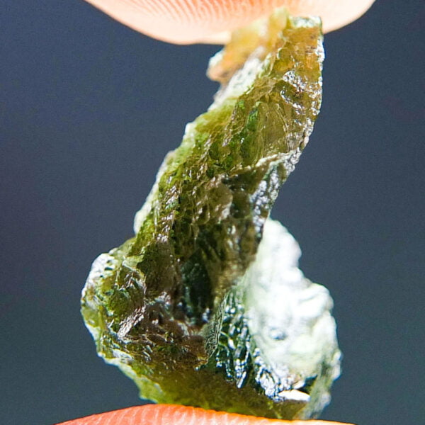 Moldavite with CERTIFICATE - Uncommon shape - Glossy