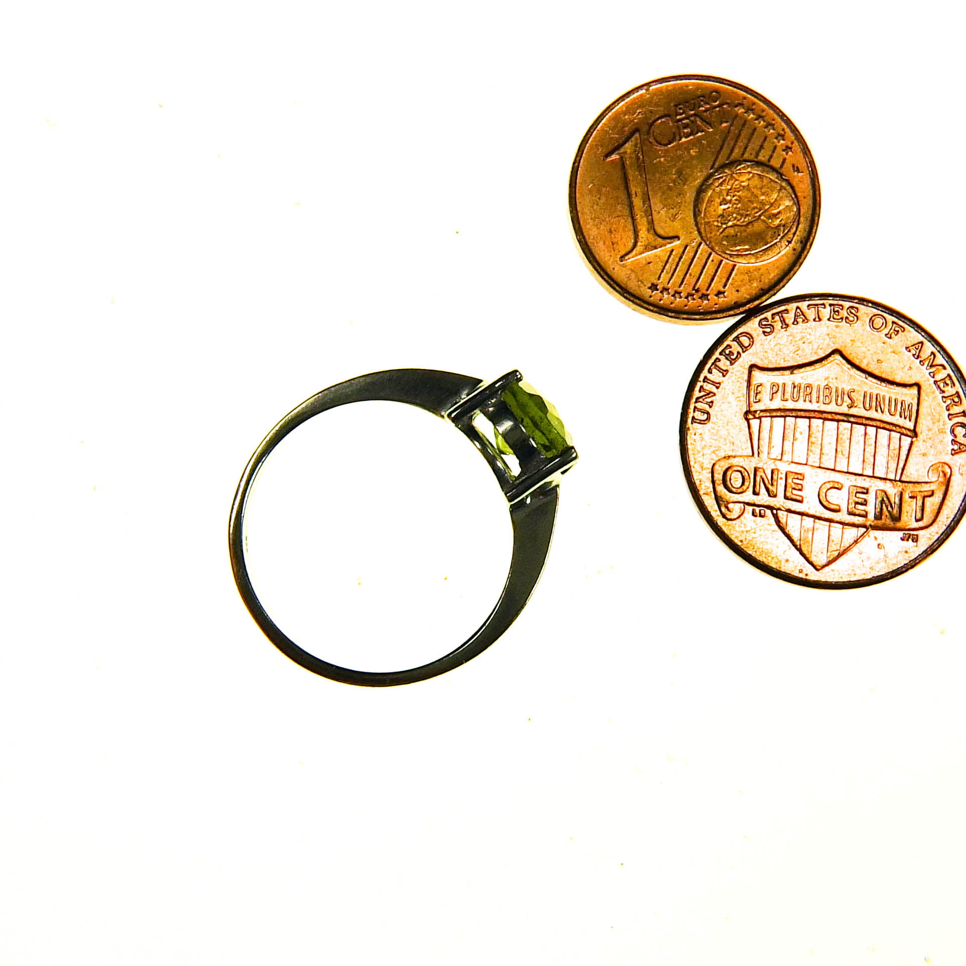 Moldavite silver Ring - Certified