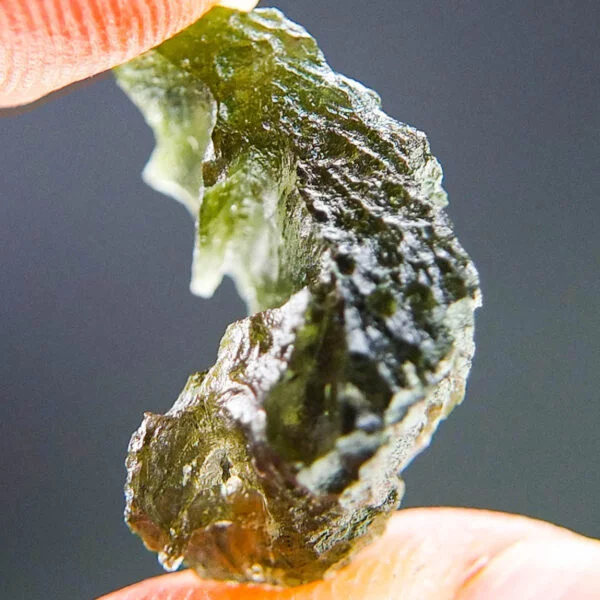 Moldavite - Uncommon shape - Certified