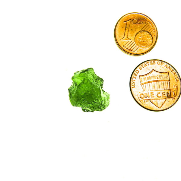 Certified Moldavite - beautiful green color - quality A+/++