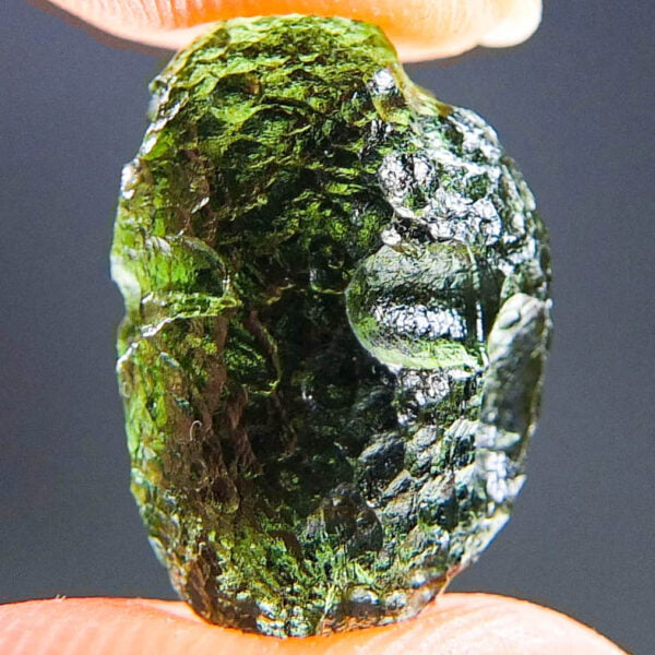Moldavite with CERTIFICATE - Boulder shape - Shiny