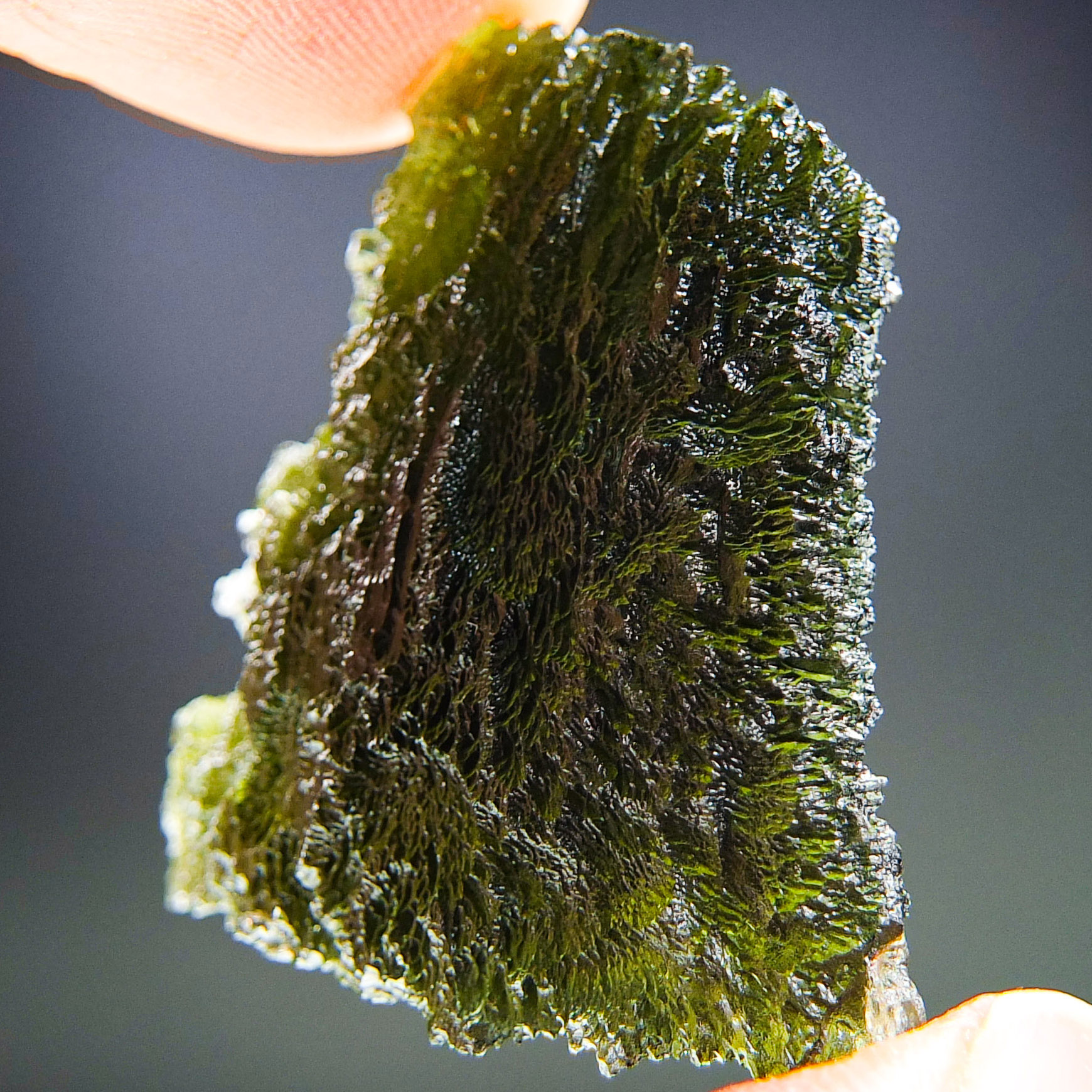 Big Moldavite with CERTIFICATE - quality A+/++