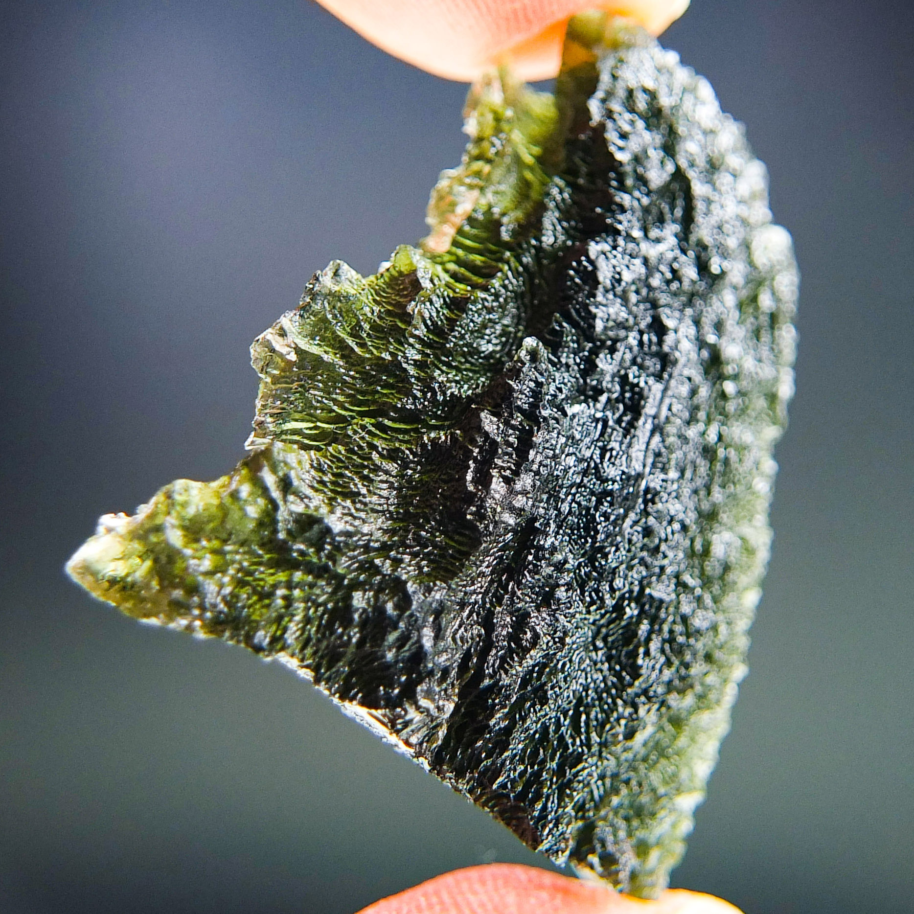 Big Moldavite with CERTIFICATE - quality A+/++