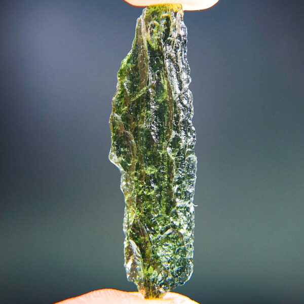 1.6" long Angel Chime Moldavite - Certified