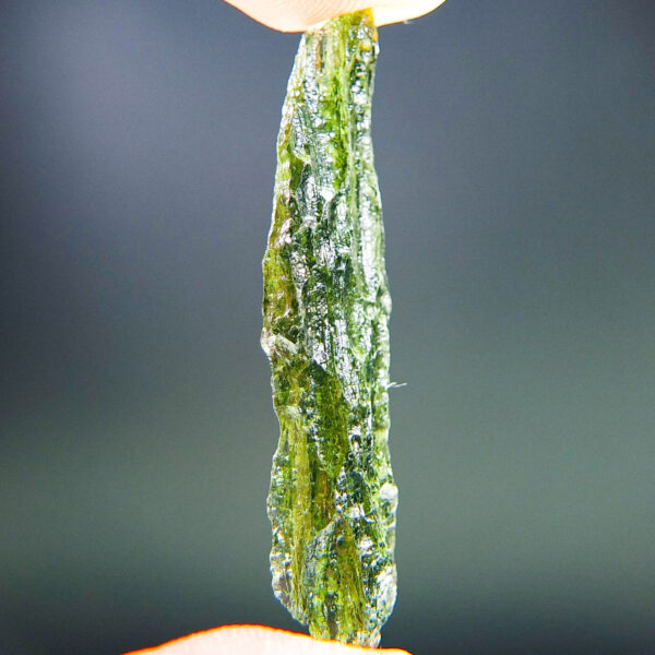 1.6" long Angel Chime Moldavite - Certified