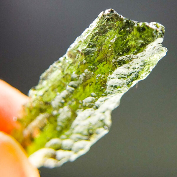 1.6" long Angel Chime Moldavite - Certified