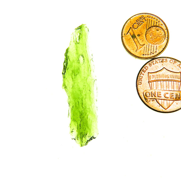 1.6" long Angel Chime Moldavite - Certified