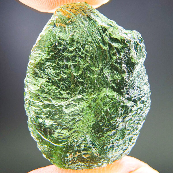 Vibrant green Glossy Moldavite with CERTIFICATE - quality A+