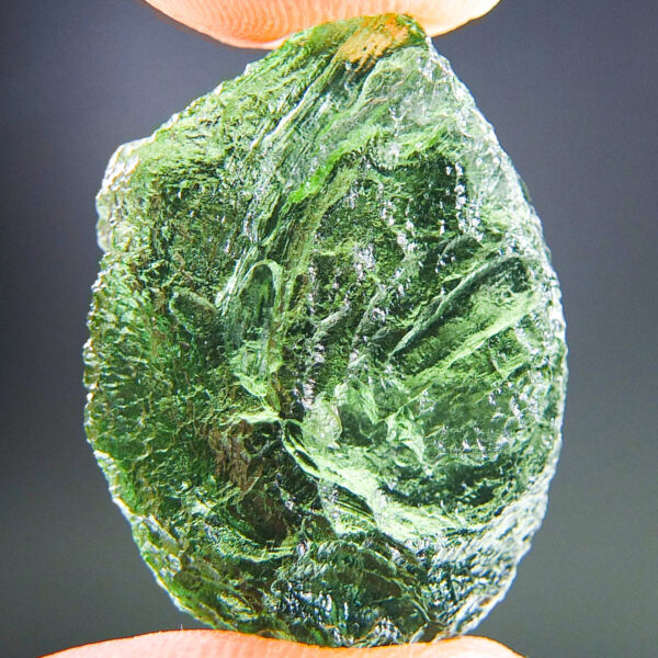 Vibrant green Glossy Moldavite with CERTIFICATE - quality A+