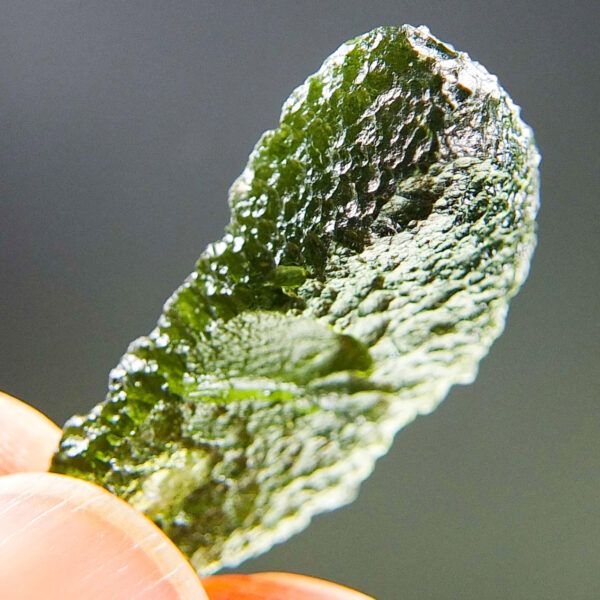 Moldavite pendant - Shaped like the Moon - Certified