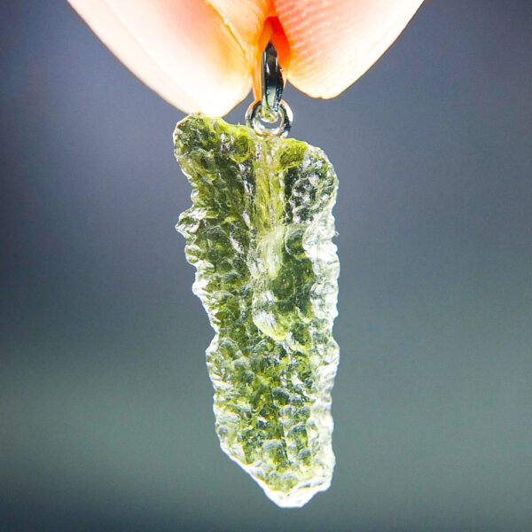 Moldavite pendant with CERTIFICATE of authenticity