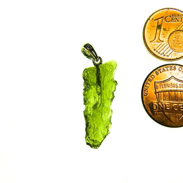 Moldavite pendant with CERTIFICATE of authenticity
