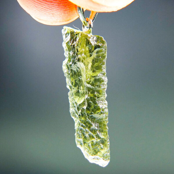 Moldavite pendant with CERTIFICATE of authenticity