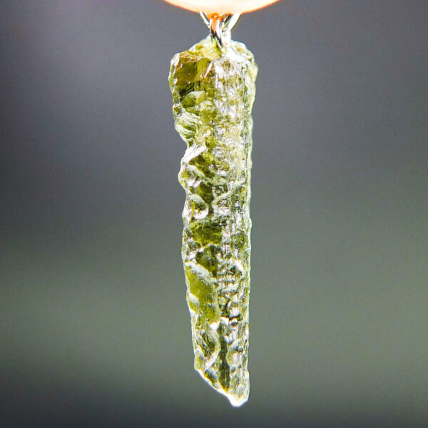 Moldavite pendant with CERTIFICATE of authenticity
