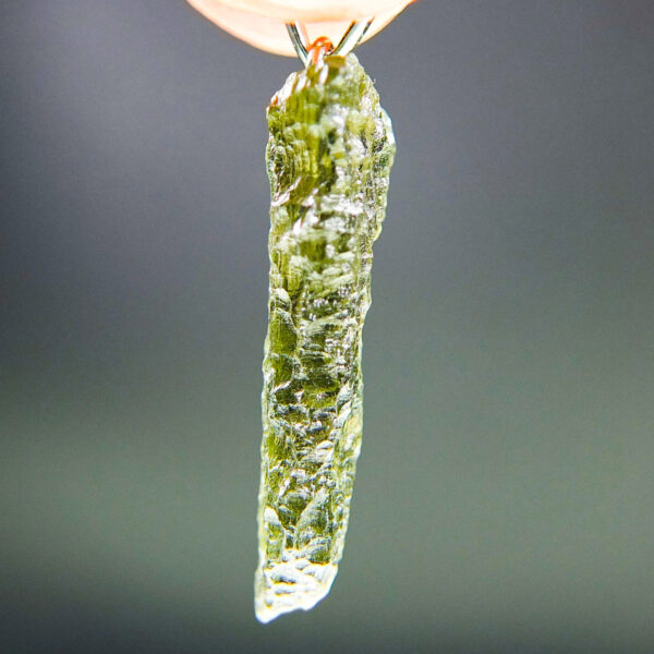 Moldavite pendant with CERTIFICATE of authenticity