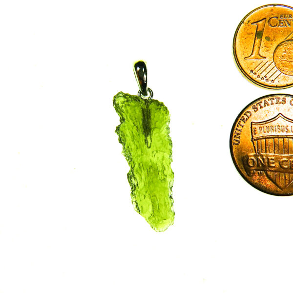 Moldavite pendant with CERTIFICATE of authenticity