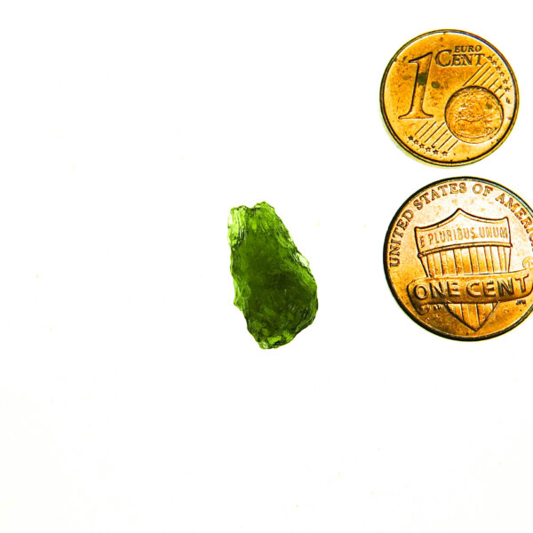 Moldavite with CERTIFICATE - Drop - natural middle fragment shape