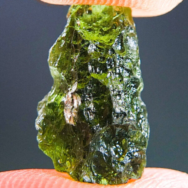 Moldavite with CERTIFICATE - Drop - natural middle fragment shape