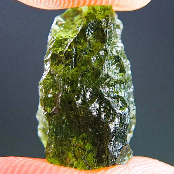 Moldavite with CERTIFICATE - Drop - natural middle fragment shape