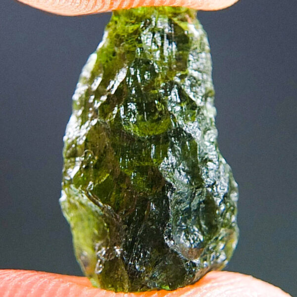 Moldavite with CERTIFICATE - Drop - natural middle fragment shape