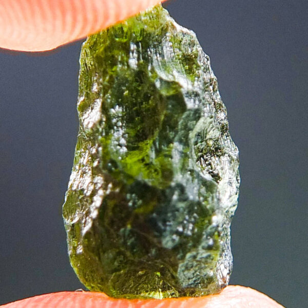Moldavite with CERTIFICATE - Drop - natural middle fragment shape