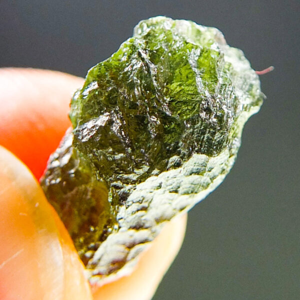 Moldavite with CERTIFICATE - Drop - natural middle fragment shape