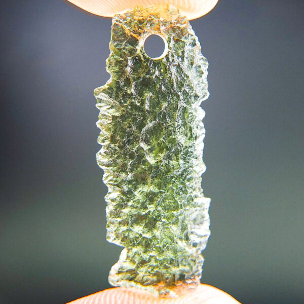 Drilled Moldavite - Pendant - Certified - quality A+
