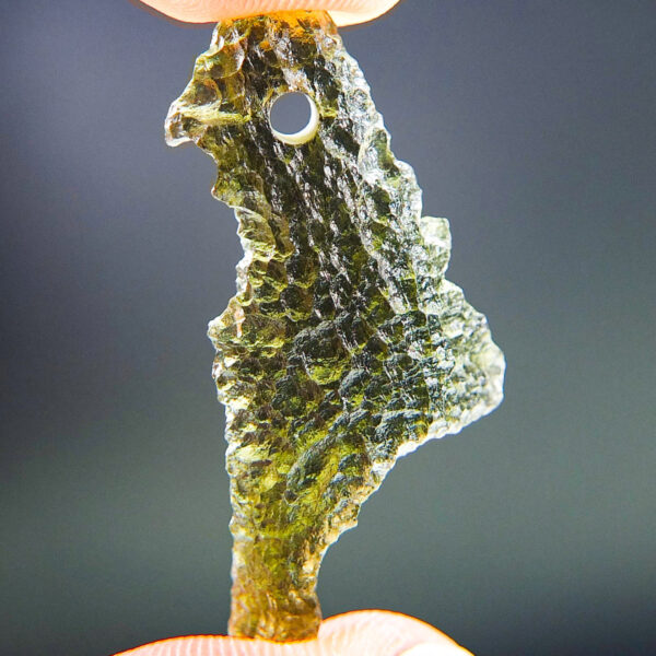 Drilled Moldavite - Pendant - Certified
