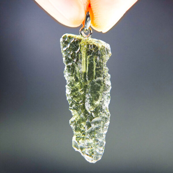 Moldavite pendant with CERTIFICATE - quality A+