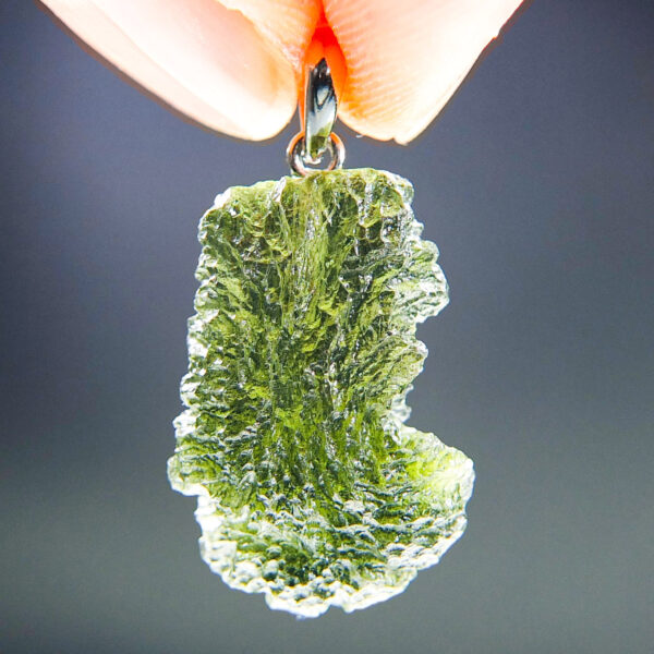 Moldavite pendant with CERTIFICATE - quality A+