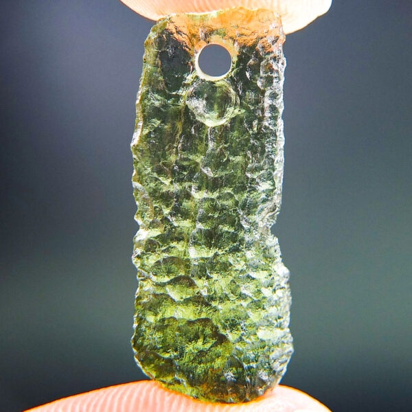 Certified Drilled Moldavite - Pendant