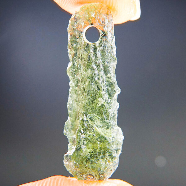Moldavite Pendant - Drilled Moldavite - Certified
