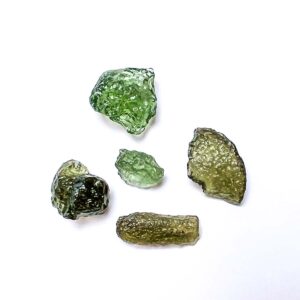 Moldavites with different colors