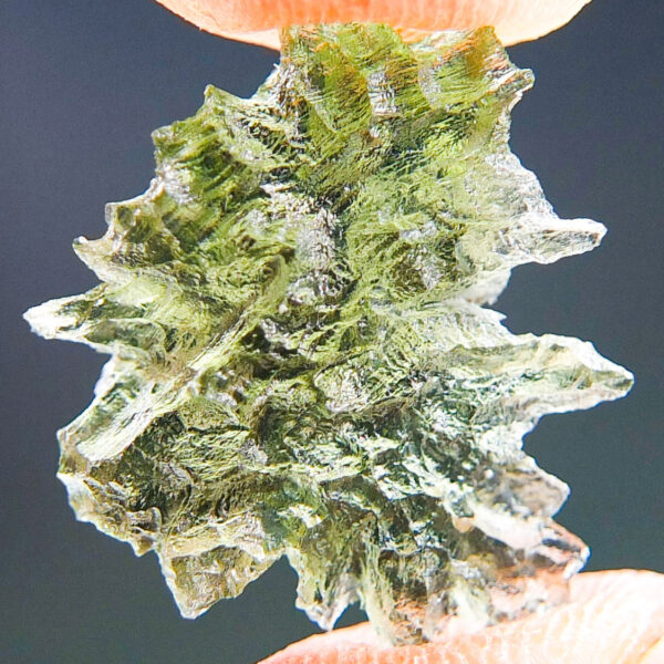 Moldavite - Hedgehog from Besednice - with CERTIFICATE