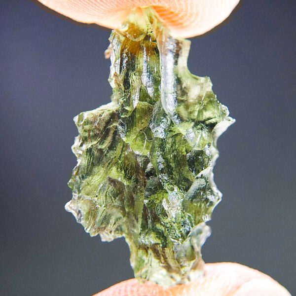 Moldavite - Hedgehog from Besednice - with CERTIFICATE