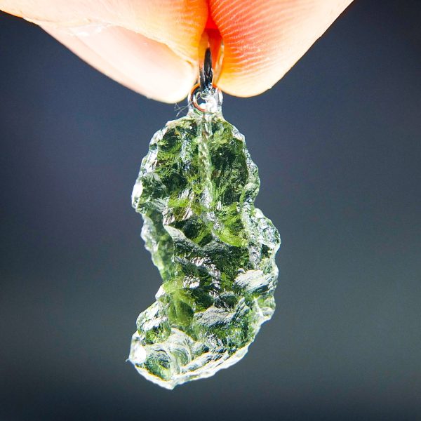 Beautiful Moldavite pendant with CERTIFICATE