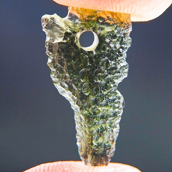 Moldavite Pendant - Drilled Moldavite - Certified