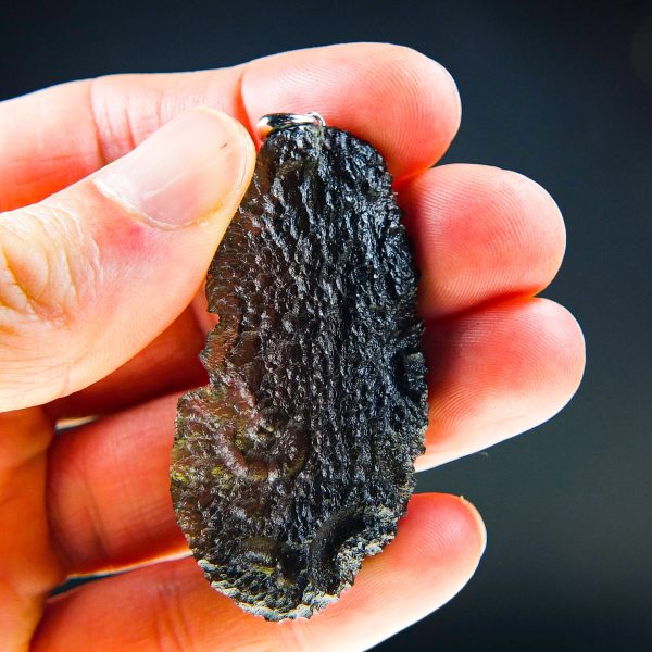 Big Moldavite pendant - Certified - quality A+