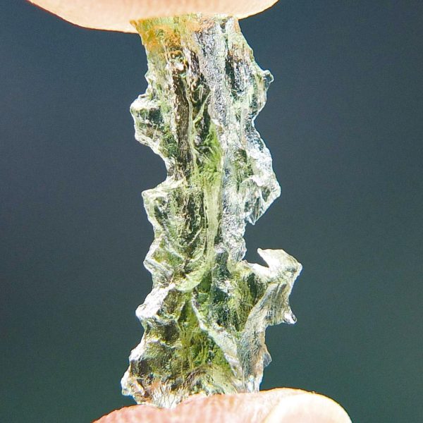 Excelent sharp Moldavite from Besednice - with CERTIFICATE