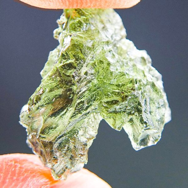 Moldavite - Hedgehog from Besednice - with CERTIFICATE